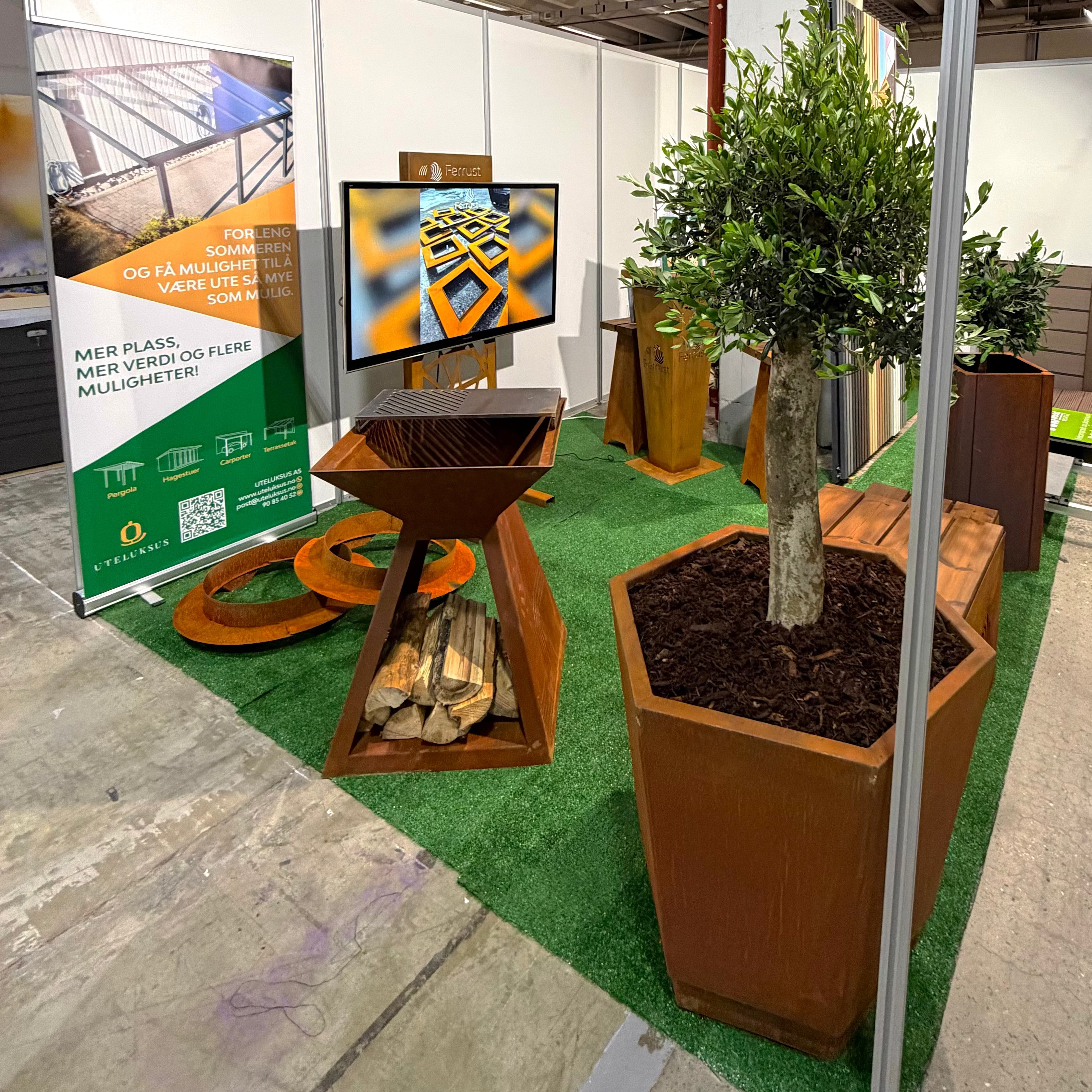 CORTEN plieno laužavietė–kepsninė